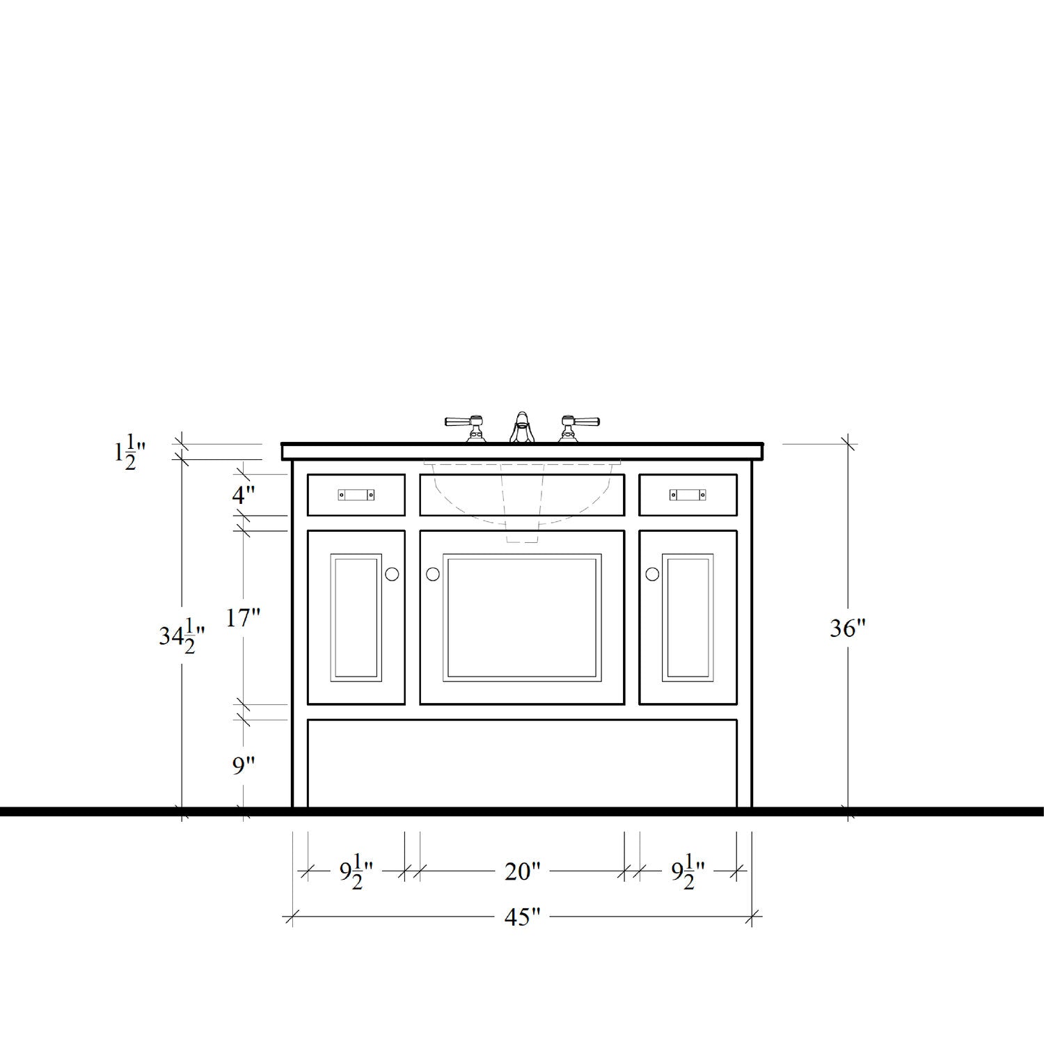 Highgate Vanity - 45"