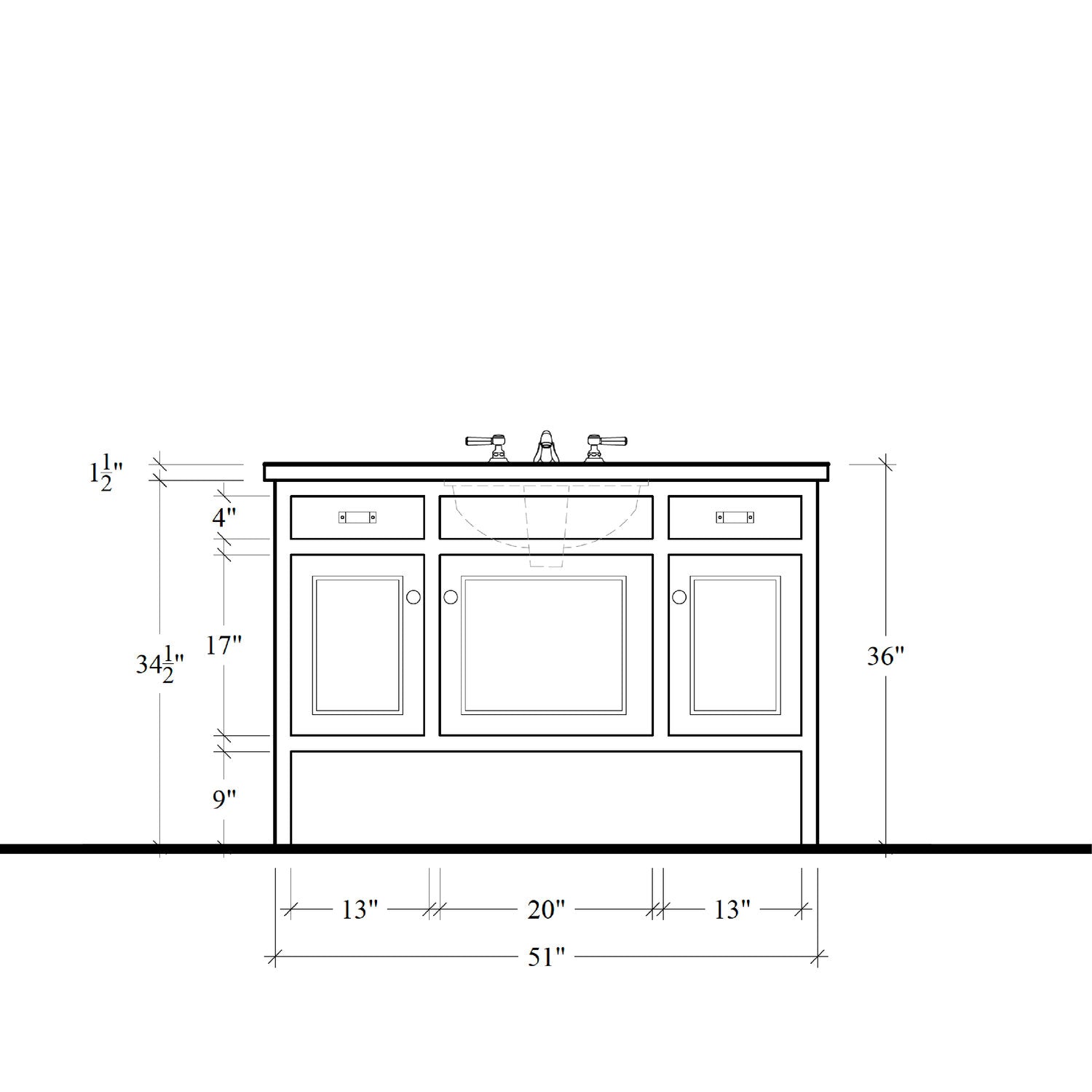 Highgate Vanity - 51"