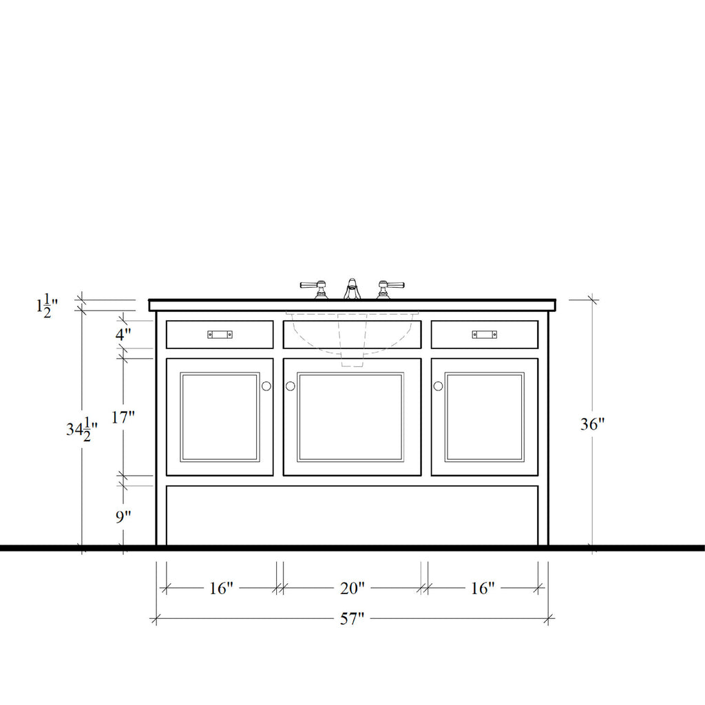 Highgate Vanity - 57"