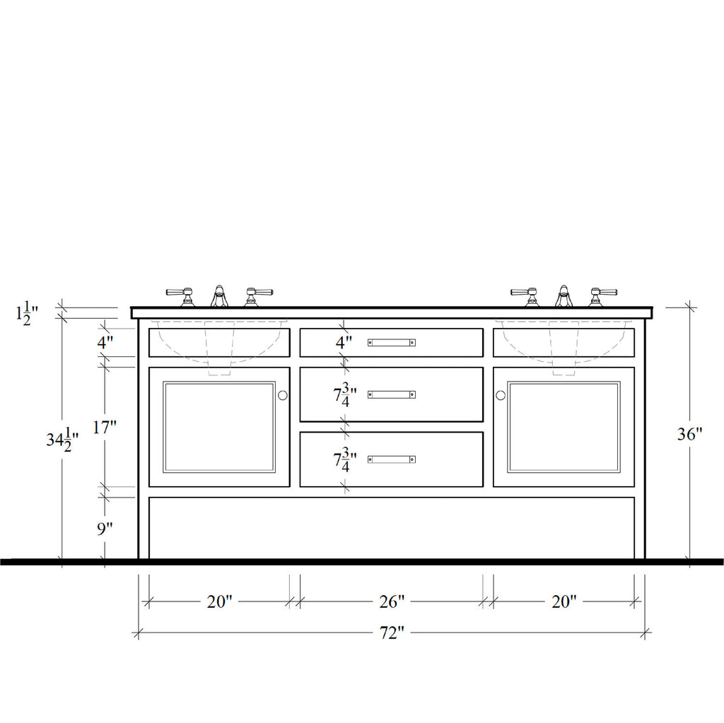 Highgate Vanity - 72"