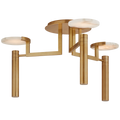 Melange Large Floating Disc Semi-Flush Chandelier