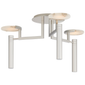 Melange Large Floating Disc Semi-Flush Chandelier
