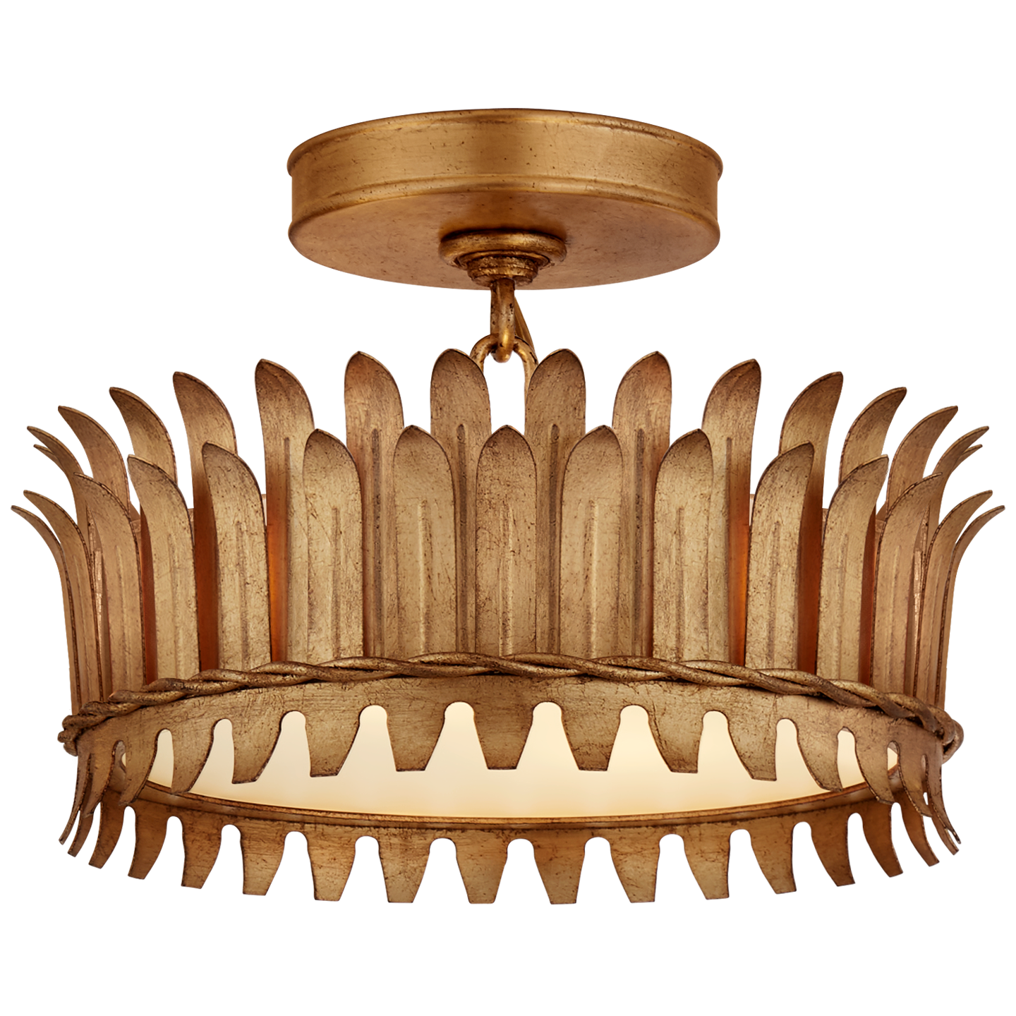 Leslie 12" Semi-Flush Mount