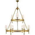 Classic Two-Tier Ring Chandelier