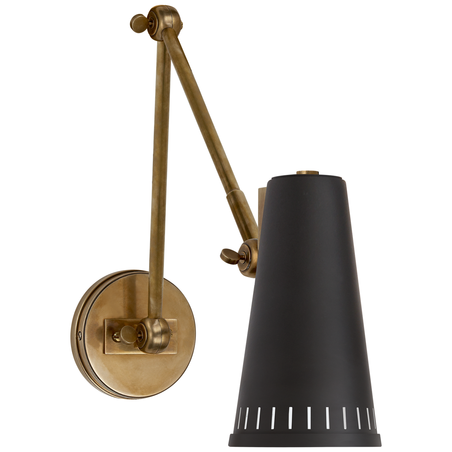Antonio Adjustable Two Arm Wall Lamp