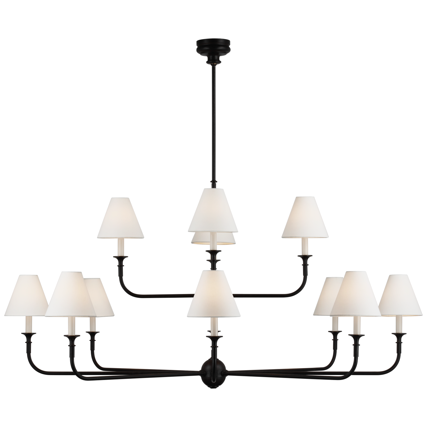Piaf Grande Two-Tier Chandelier