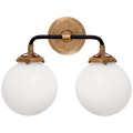 Bistro Double Light Curved Sconce