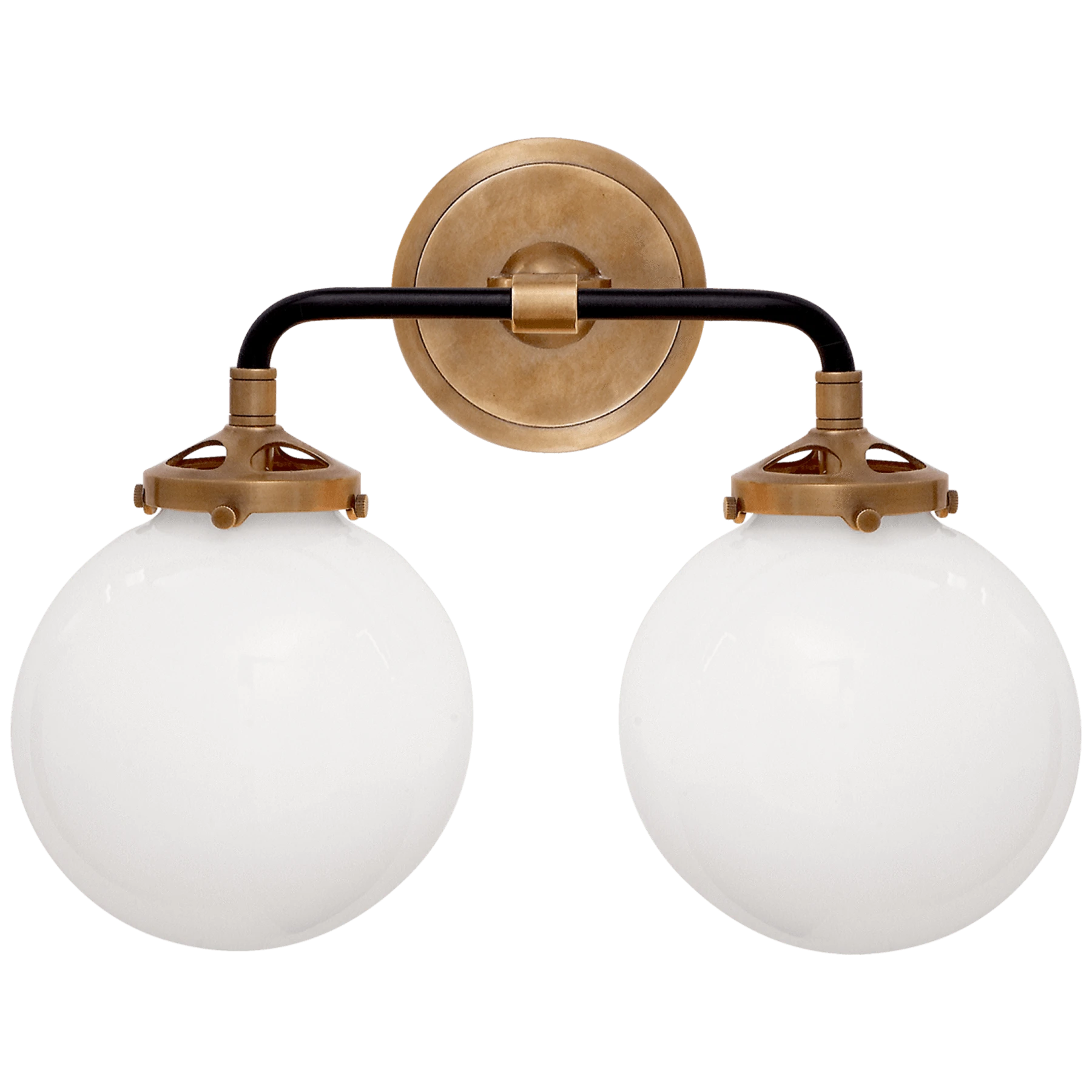 Bistro Double Light Curved Sconce