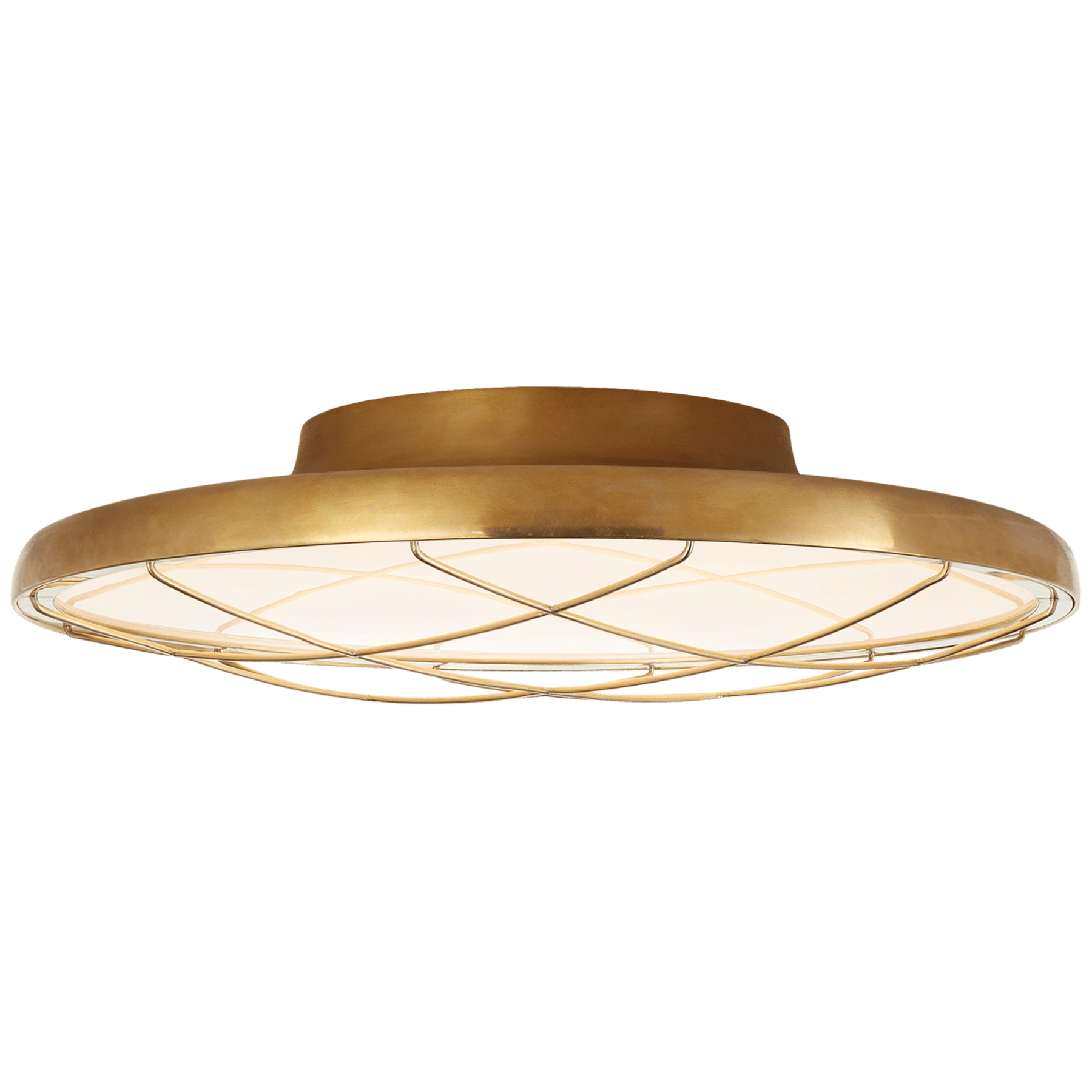 Dot 13" Caged Flush Mount