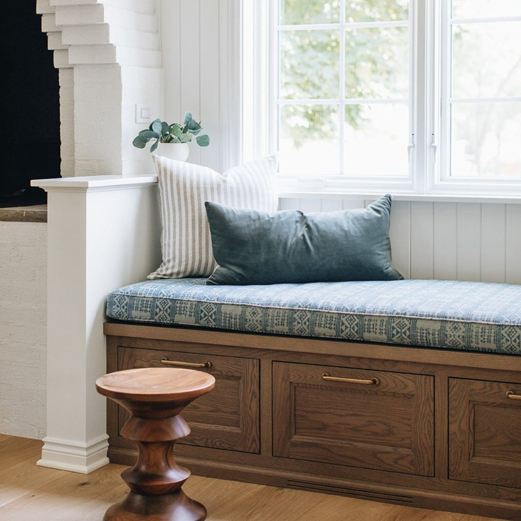 Natural Stripe Linen Pillow Cover