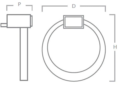 Oblique Cabinet Ring Pull