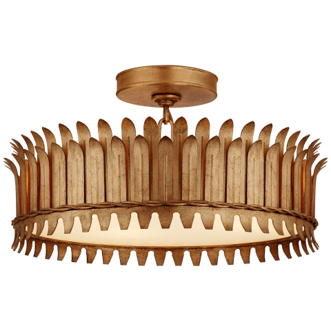 Leslie 16" Semi-Flush Mount