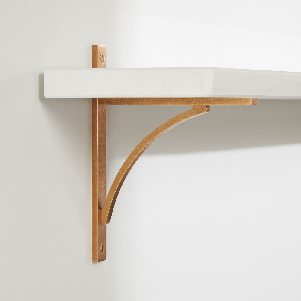 Stirchley Brass Shelf Bracket
